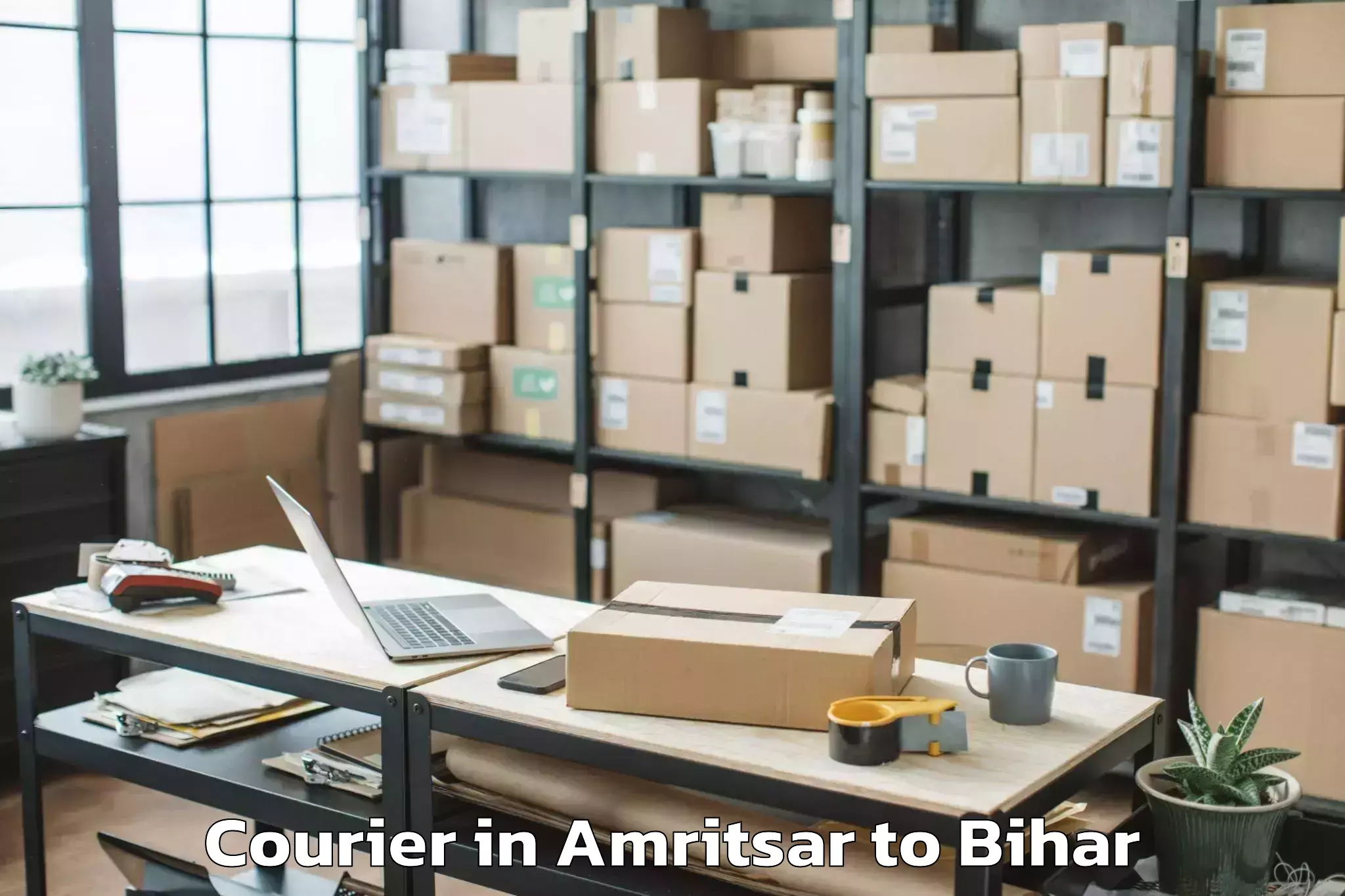 Leading Amritsar to Harsidhi Pakariya Courier Provider